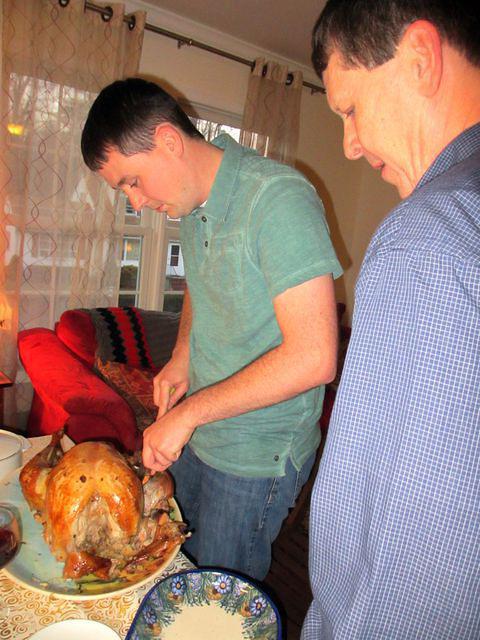 Dave Passing on Carving Techniques