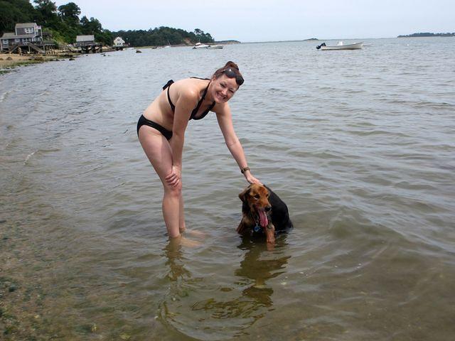 Meghan and Cassie in Pleasant Bay
