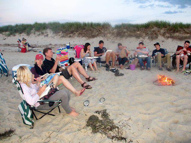 Cape Cod Bay Campfire 1