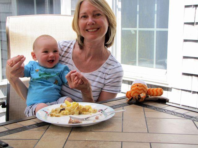 Thomas and Great Aunt Laurie.