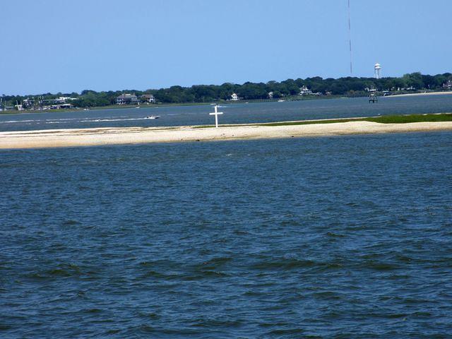 Mysterious cross in Charleston Harbor
