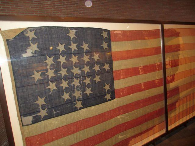Flag that flew over Fort Sumter on April 12-13, 1861.