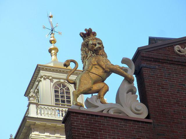 Old State House Spire and Lion