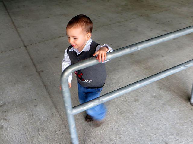 Round and round he goes