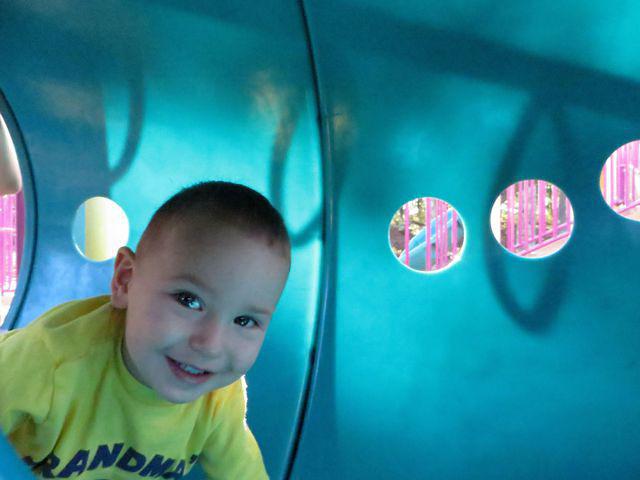 Crawling through the tunnel