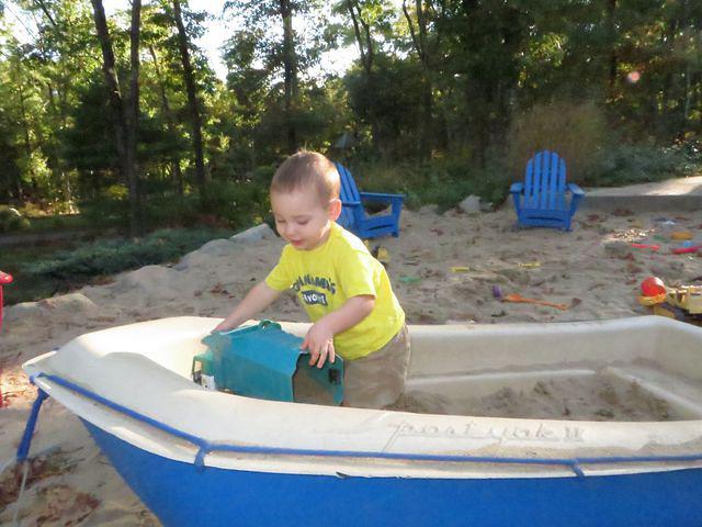 A boat, a truck and sand.........
