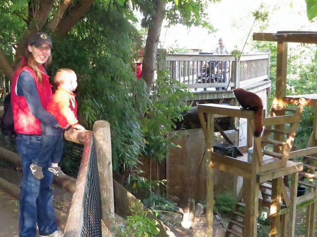 Beth and Thomas by the Red Panda