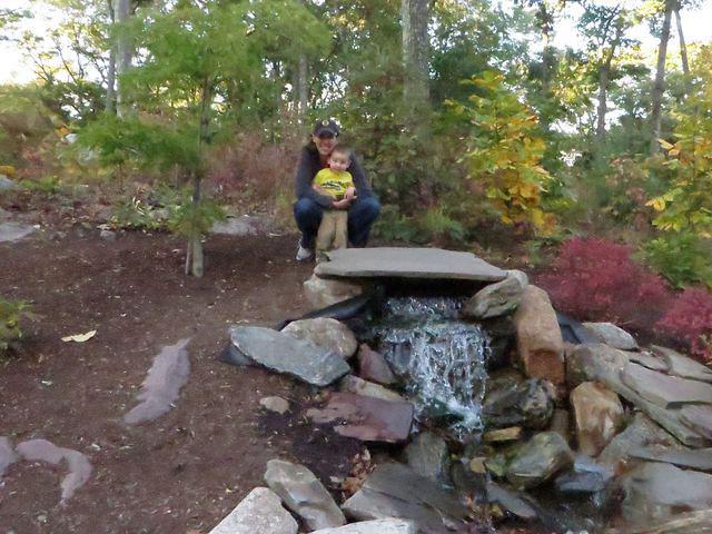 Checking out the waterfall