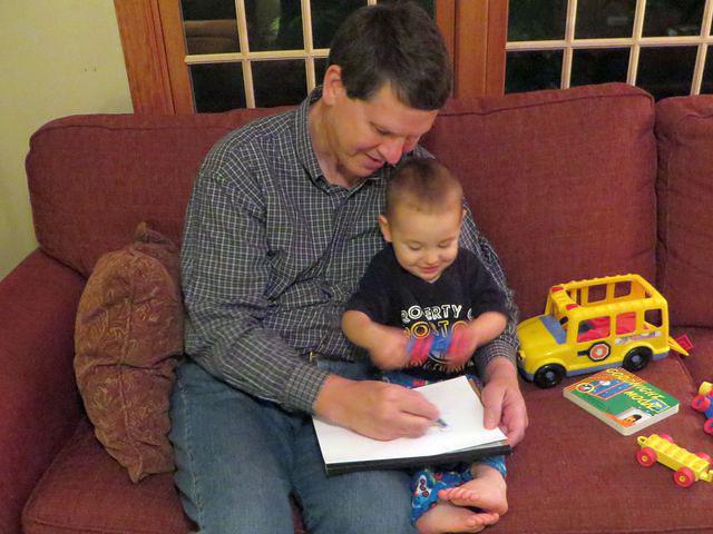 Drawing with Grandpa