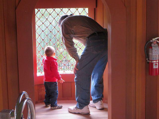 Showing Grandpa the view