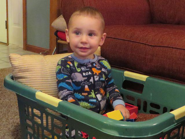 Sweet boy starting to unwind after a very fun day!