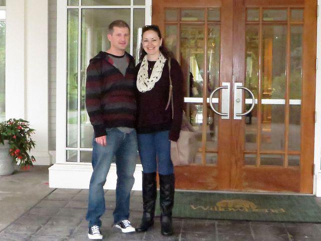 Sean and Meg at entrance