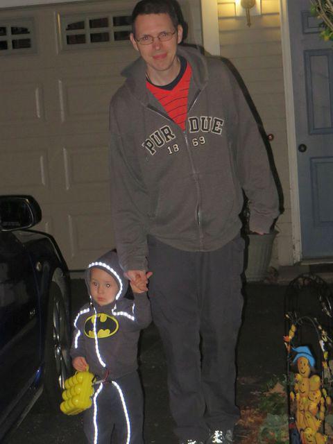 Heading out with Daddy