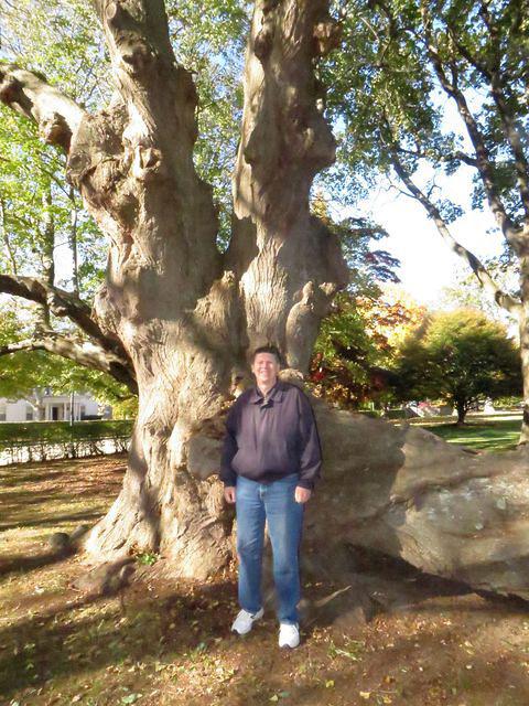 Dave with knobby tree
