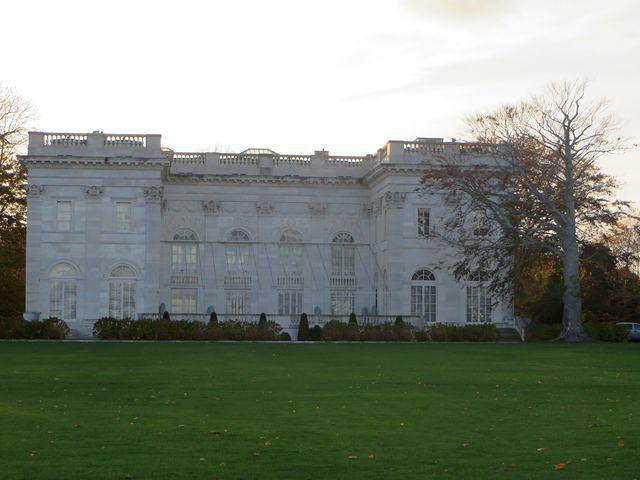 Rear view of Marble House