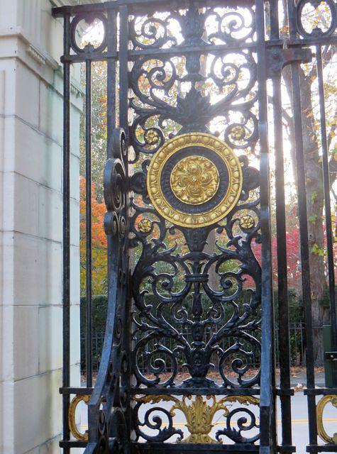 Gate detail at Marble House