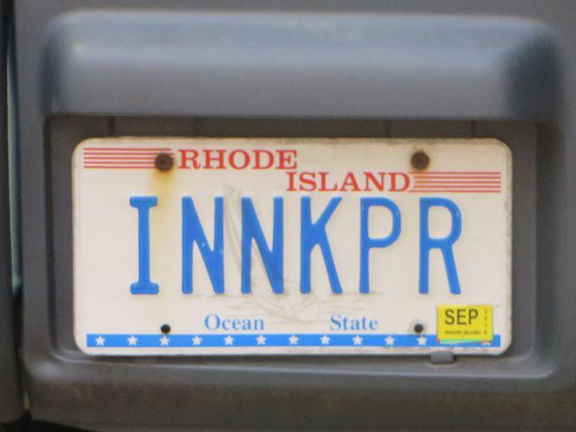 Our hosts' license plate