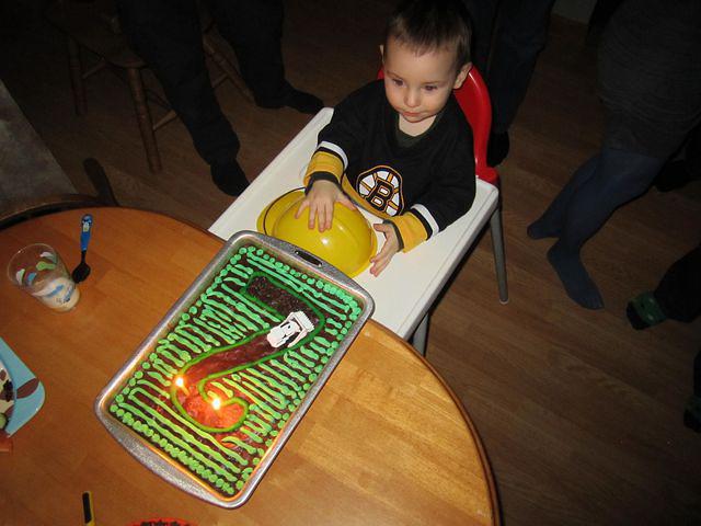 Loving the cake, not so sure about our singing