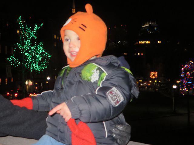 Checking out all the lights