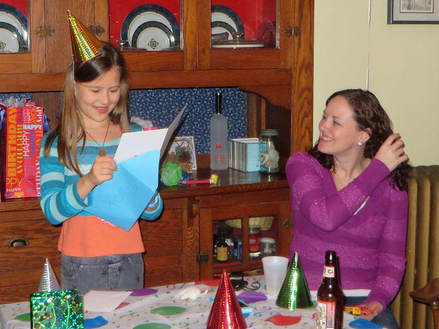 Enjoying her itunes gift card