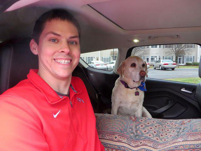 Darren and Dusty look happy with their space