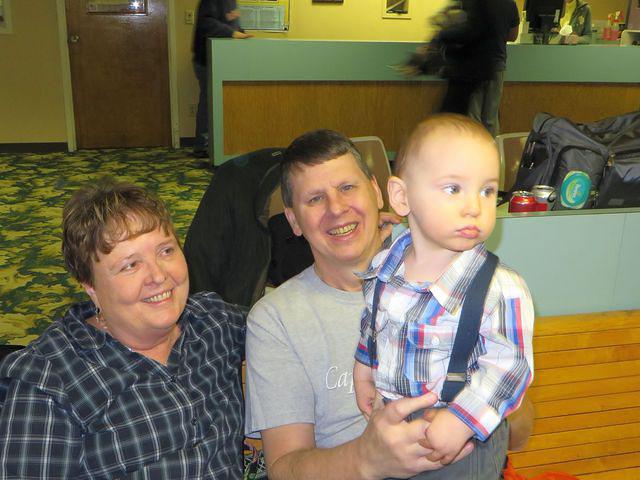Grandma, Grandpa and Pouting Thomas