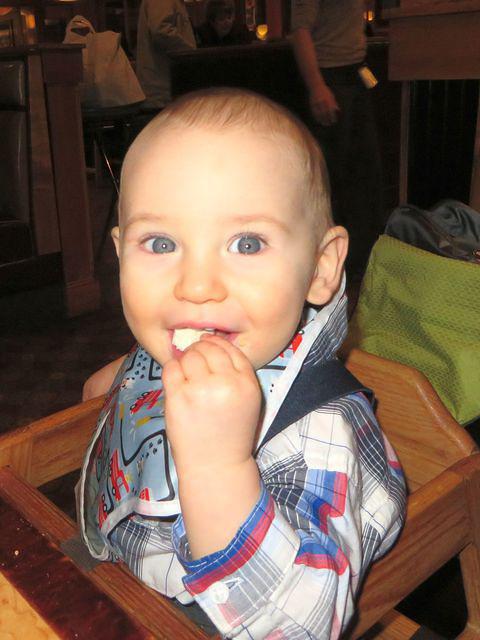 The many faces of Thomas with bread 5