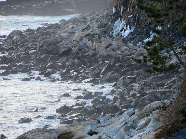 Warm day but still some ice hanging around