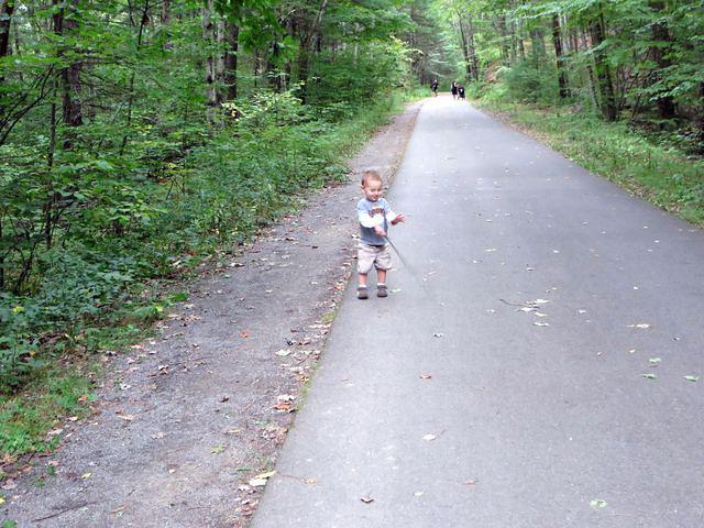 Waving his magic wand