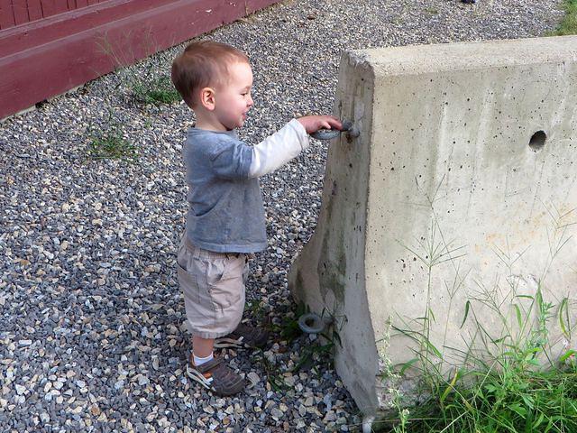 Showing Grandma the "plink-plink" trick