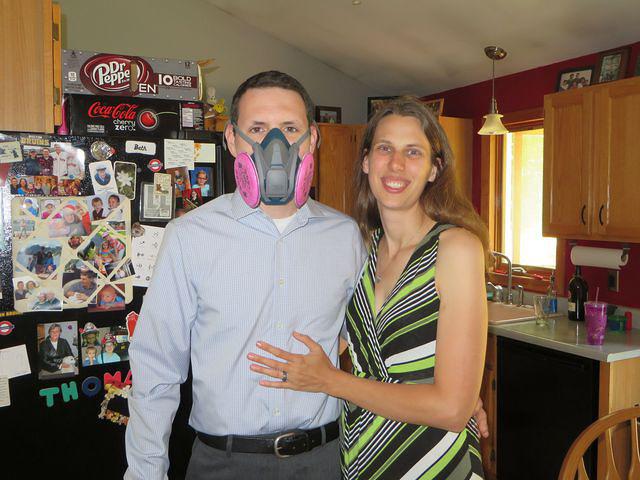 Sean and Beth rehearsing for their Phantom date