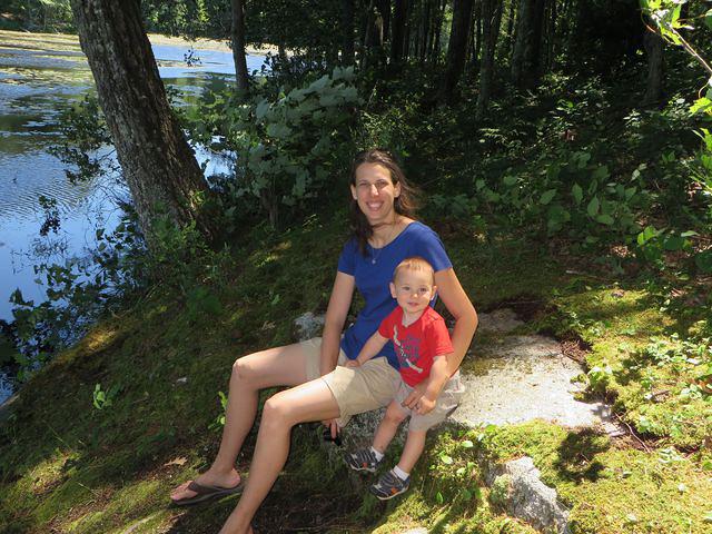 Beth and Thomas taking a break