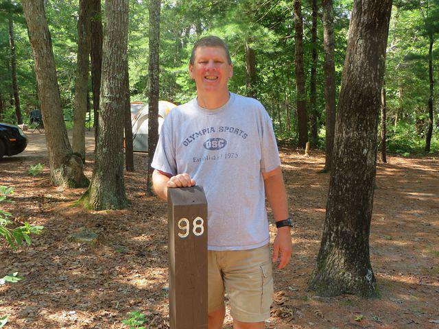 Dave saying good-bye to our site