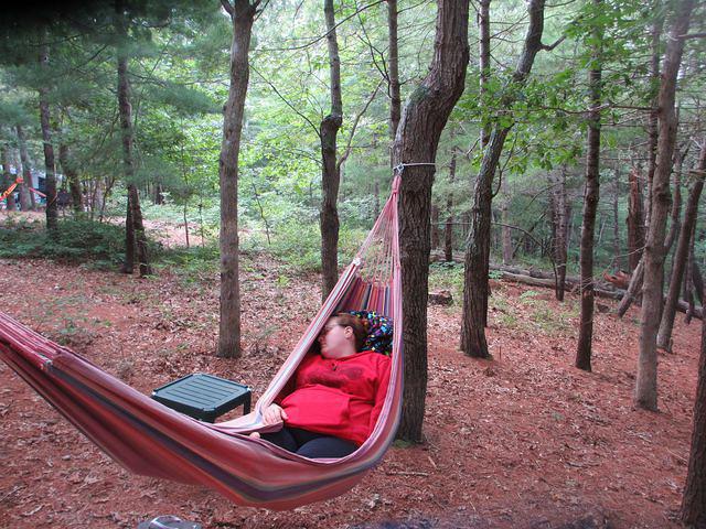 Breanna enjoying a little hammock time