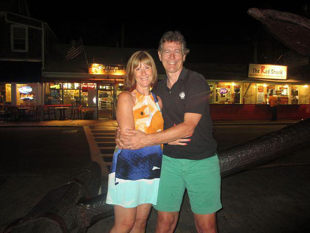 Jeff and Jo at the anchor