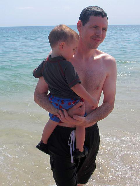 Nauset Beach water is cold!