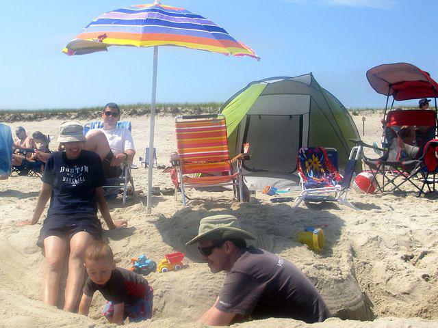 Our spot for the day