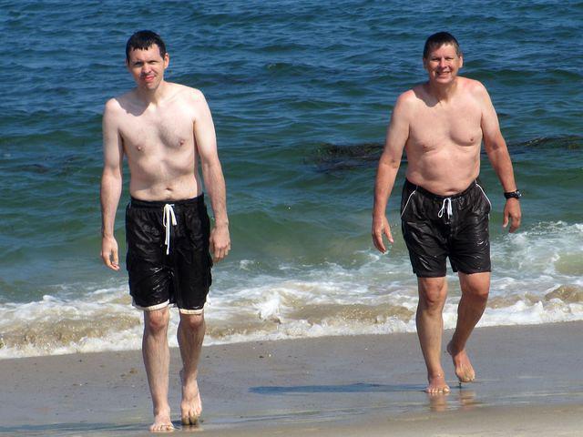 Sean and Dave looking slightly chilled