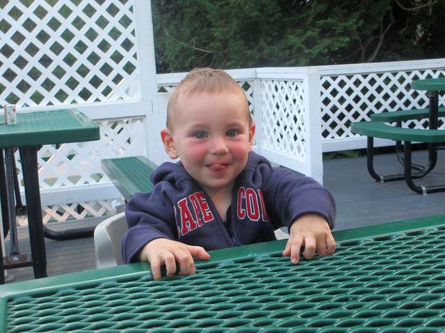 Waiting gor food at Cobie's