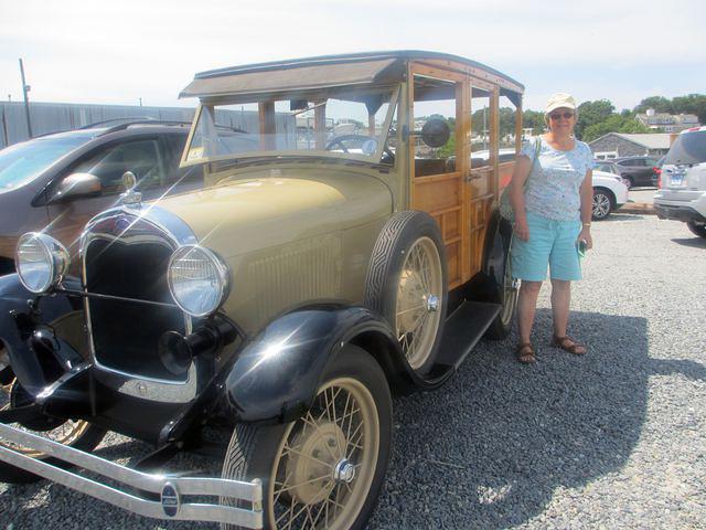 Bonnie with a 1929 Woody