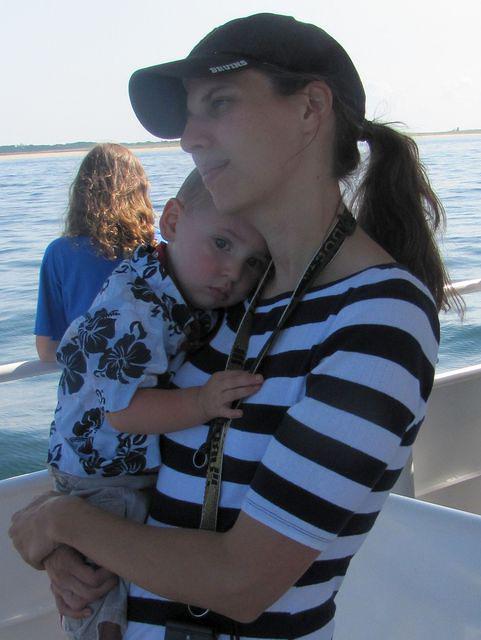 Thomas snuggle with Beth