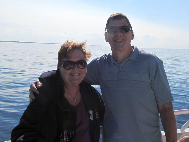 Jan and Dave in the wind