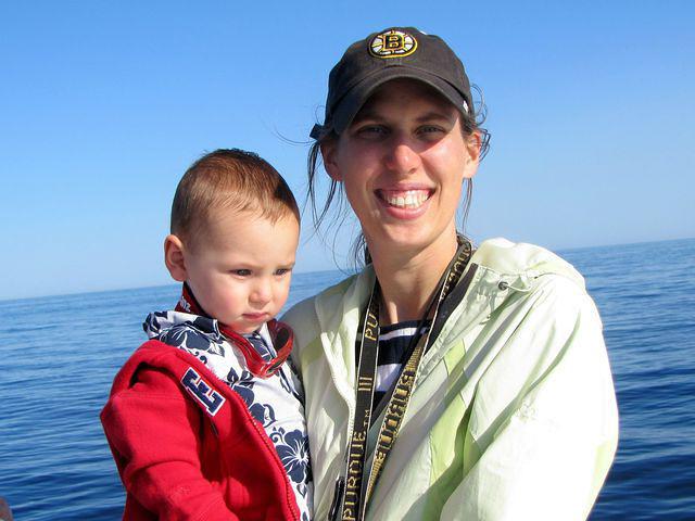 Thomas and Beth looking for whales