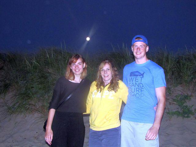 Alyssa, Laura, and Matt ready to head home