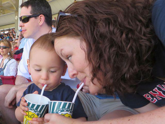 Slurping with Auntie Meghan