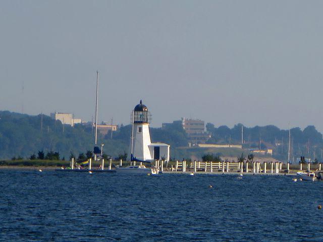 Prudence Lighthouse from ferry