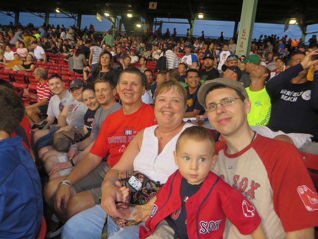 Happy fans ready for some baseball
