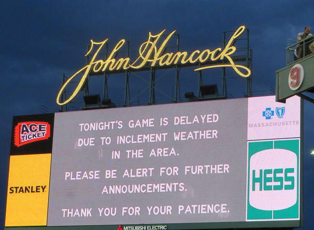 Booooooo! Severe thunderstorm warning!