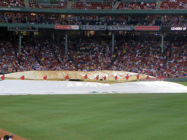 Ground crew getting field ready
