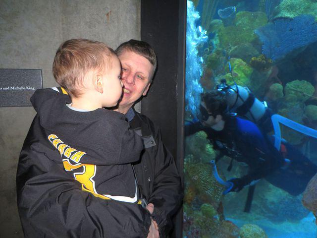 Grandpa, there's a person in there!